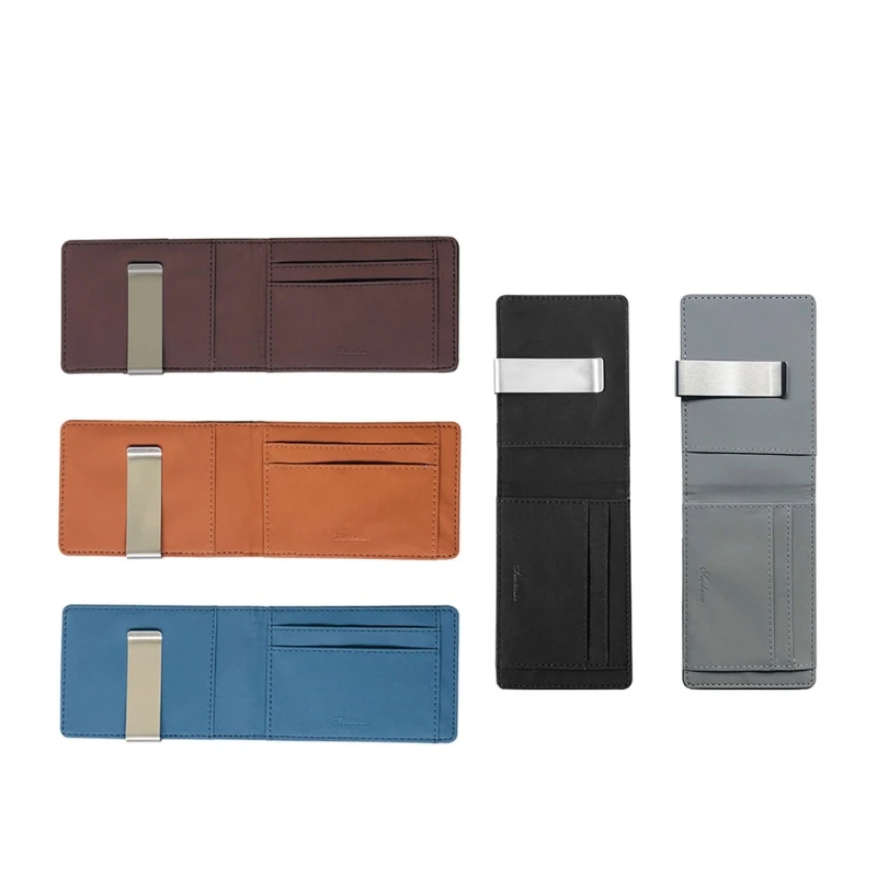 Men Bifold Wallet Money Clip Business PU Leather Cash Credit Card Holder