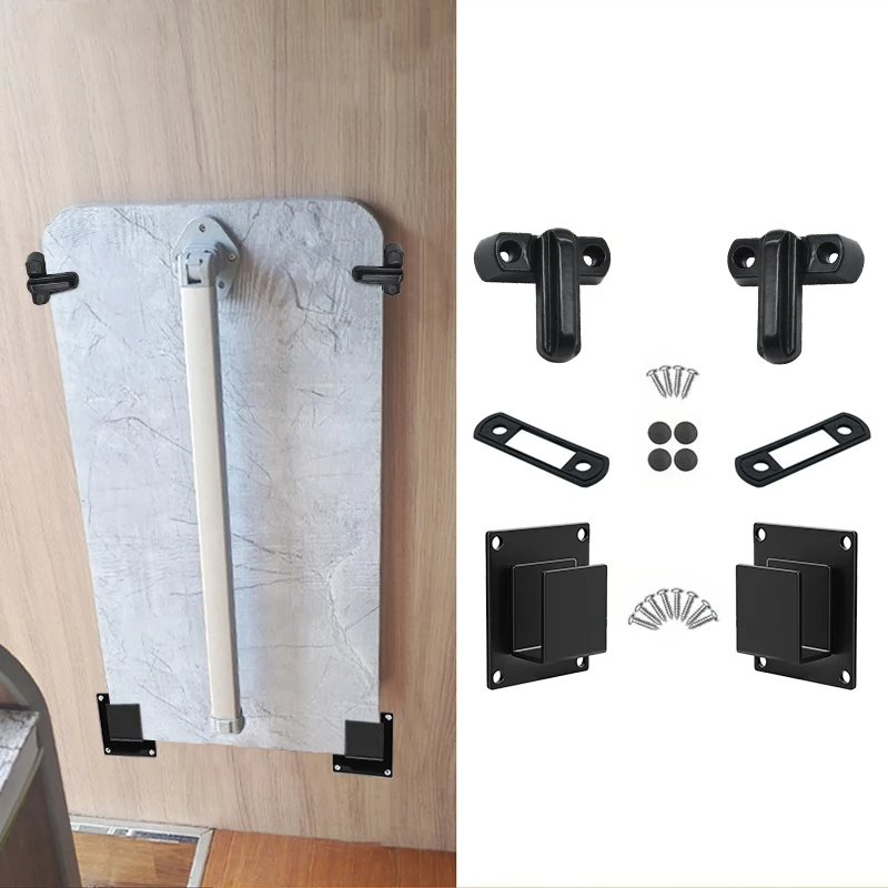 

Foldable Table Storage Kit Motorhome Campervan Multi-Functional Business Vehicle Trailer RV Table Brackets