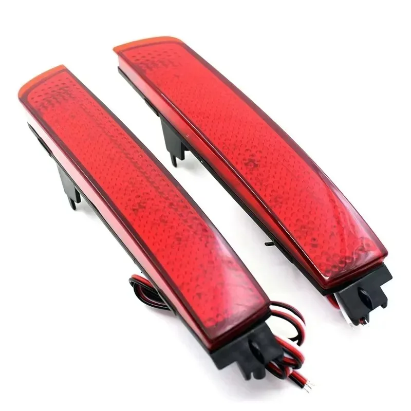 

New 2pcs Red Lens Rear Bumper Reflector Lamp LED for Tail Brake Light Nissan Juke Murano Quest Sentra Infiniti FX35 265605C0
