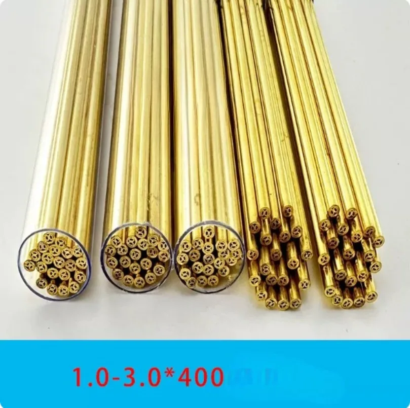 Electrodes Multi-Channel Brass Tube For CNC Wire EDM Drilling Part 1.0-3.0*400mm