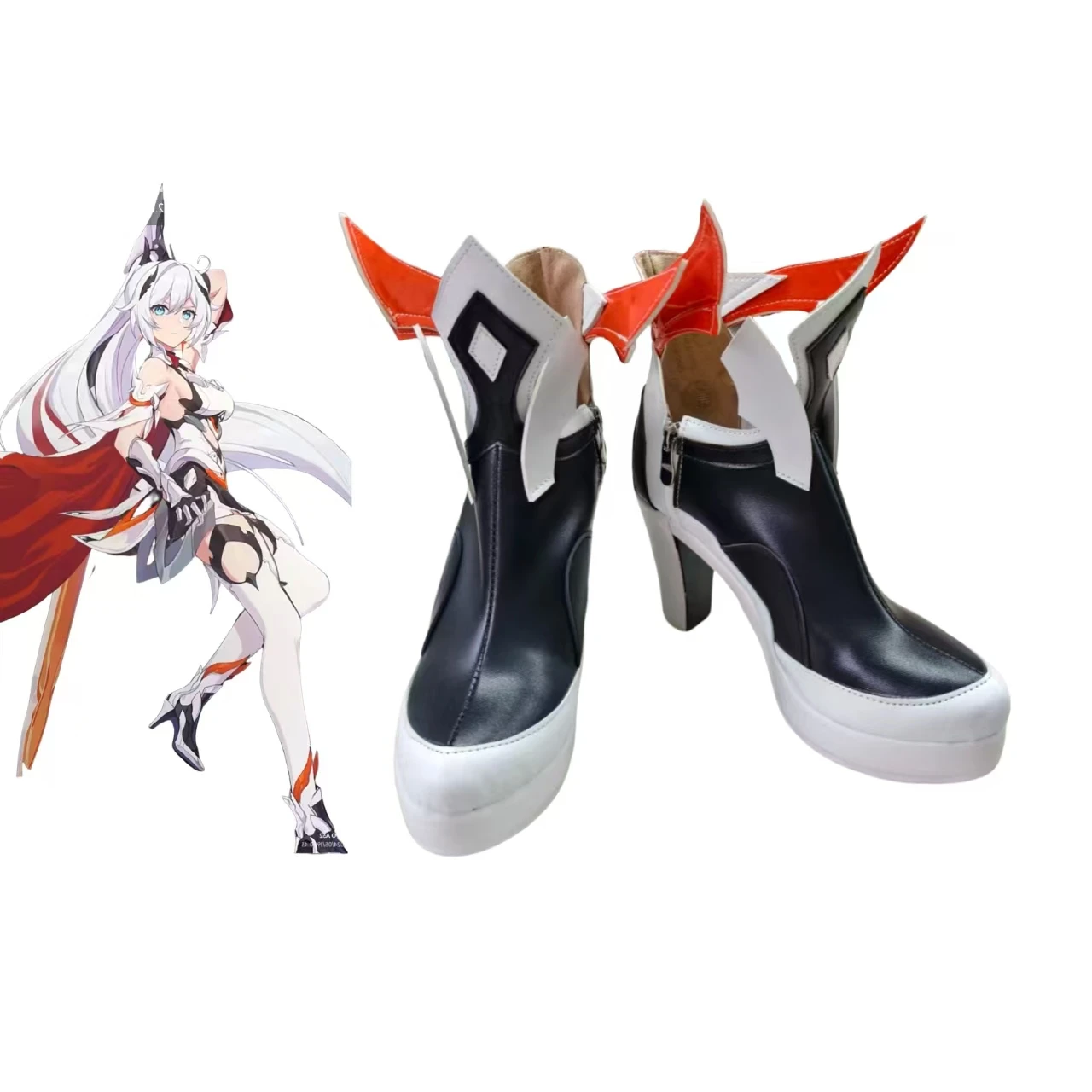 

Kiana Kaslana Honkai Impact Honkai: Star Rail Cosplay Shoes Boots Game Anime Party Halloween Custom Made
