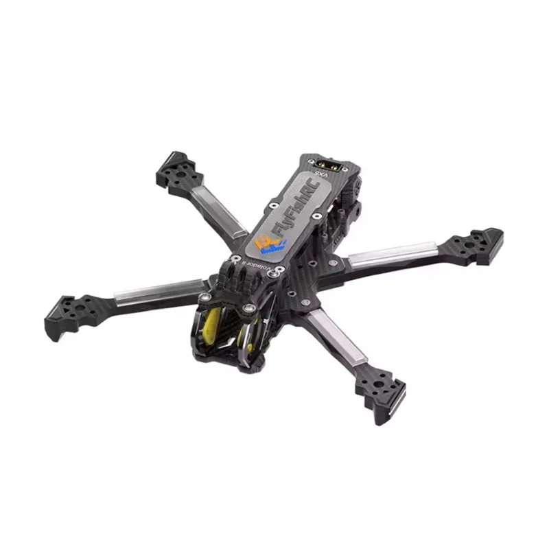 FlyFishRC Volador II VX5 O4 5 Zoll Freeform T700 Rahmensatz kompatibel mit DJI O4 Air Units Pro für RC Racing Drone