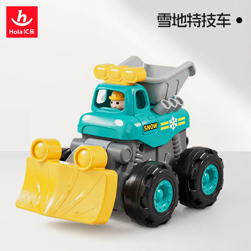 Equipe de engenharia de dublê deslizante inercial ABS, simulação móvel 360 °   Rotação Stunt, Bulldozer, Snowmobile, Brinquedo Infantil, XT234