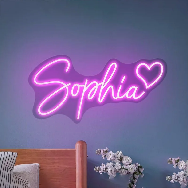 

Name Custom Neon Signs Baby Birthday Party Wedding Kids Home Wall Decor Led Name Sign Room Decor Personalized Gifts