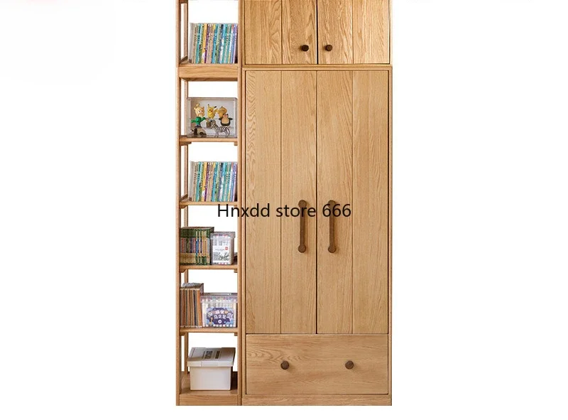 

Children's wardrobe storage bedroom household oak combination