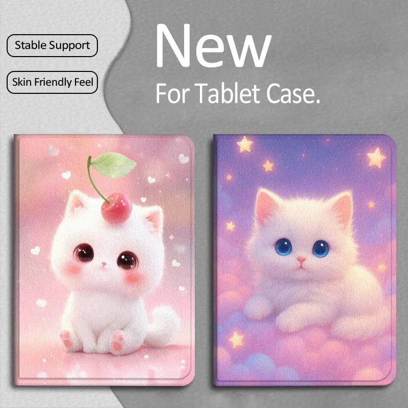 

Color Cat Pentagram Cartoon Gift For Apple iPad Pro Air 13 2 7th 6th 2025 M2 M3 M4 M512.9 13 inch Foldable Tablet Case