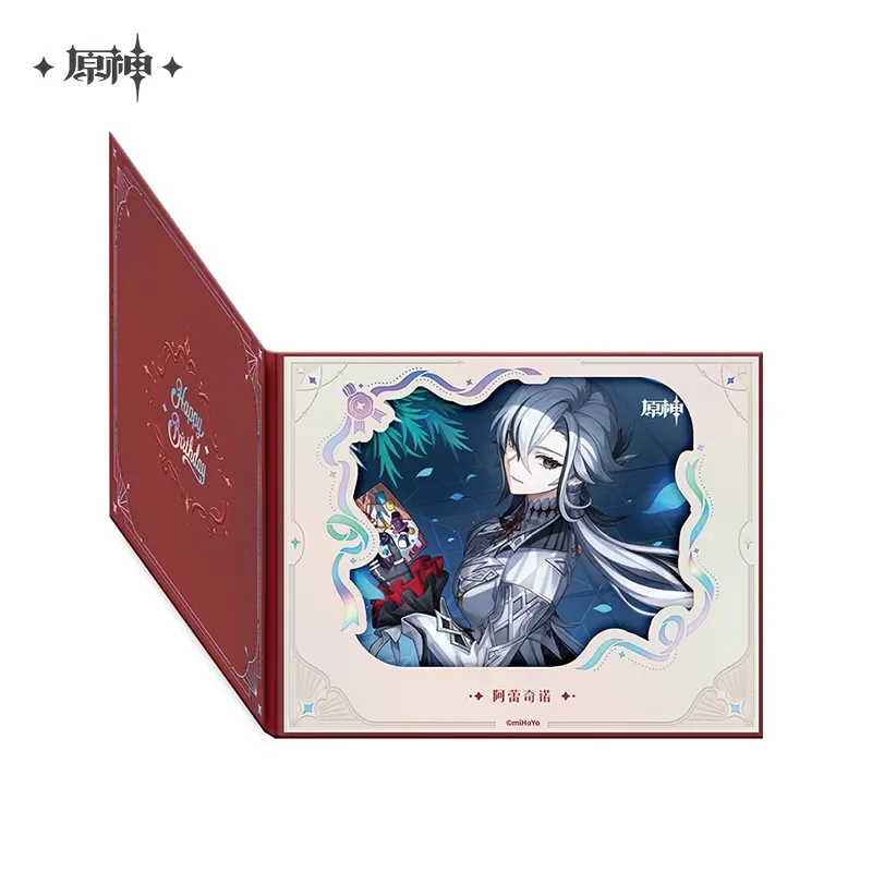 Presale Sunsyea Genshin Impact Official Merch miHoYo Original 2025 سلسلة عيد الميلاد 2 شارة قاعدة أكريليك Arlecchino Kaveh