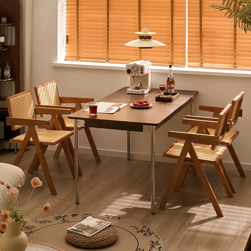 Folding Coffee Dining Table Chairs Wood Lounge Designer Dining Table Space Saving Hallway Mesas De Jantar Kitchen Furniture