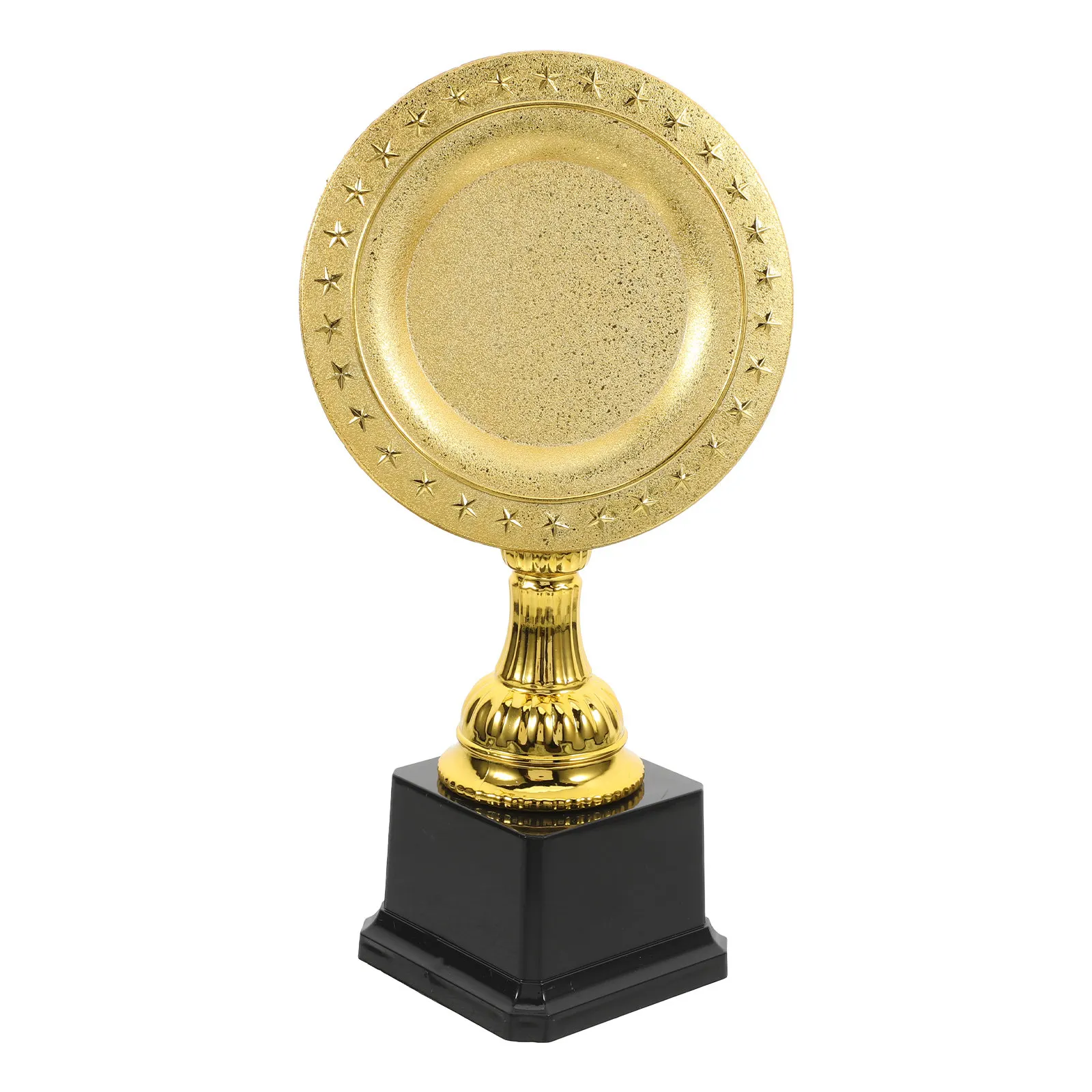 Plastic Trophy Award Gold Glossy Finish for Students Classroom Incentives Party Games Celebration Competition Trophy Decor