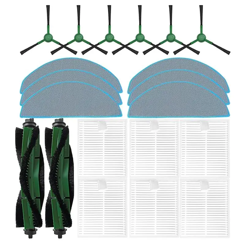 

Запасные части ABUS для роботов-пылесосов Combo Essential/Vac Essential - основная и боковые щетки, HEPA-фильтр, насадка для влажной уборки