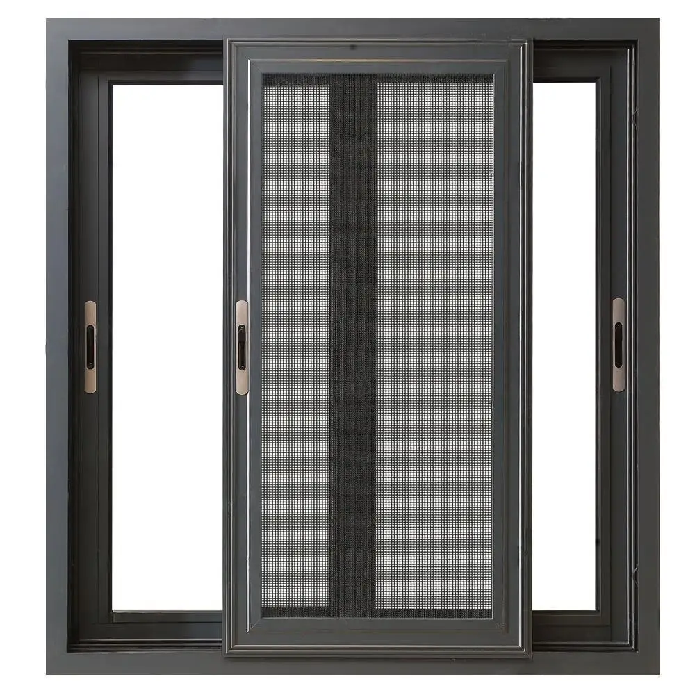 

Sixinalu Aluminium Sliding Window 2mm Thermal Break Aluminum Profile Alloy Steel Frame Soundproof Window for Modern House