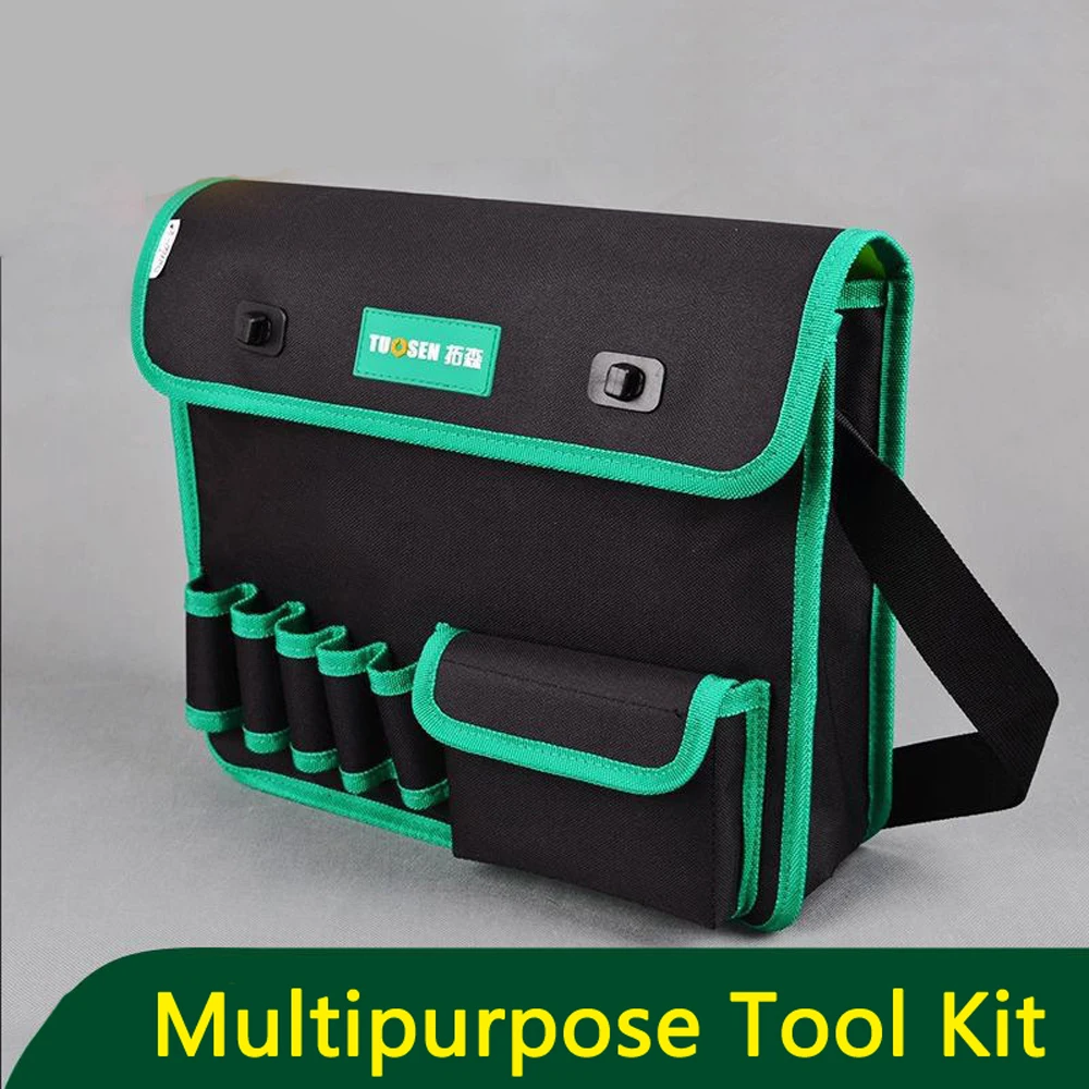 Electrician Repair Tool Waist Bag Shoulder Bag Waterproof Backpack Oxford Cloth Bag Electric Drill Hammer Worker Aerial Work Bag