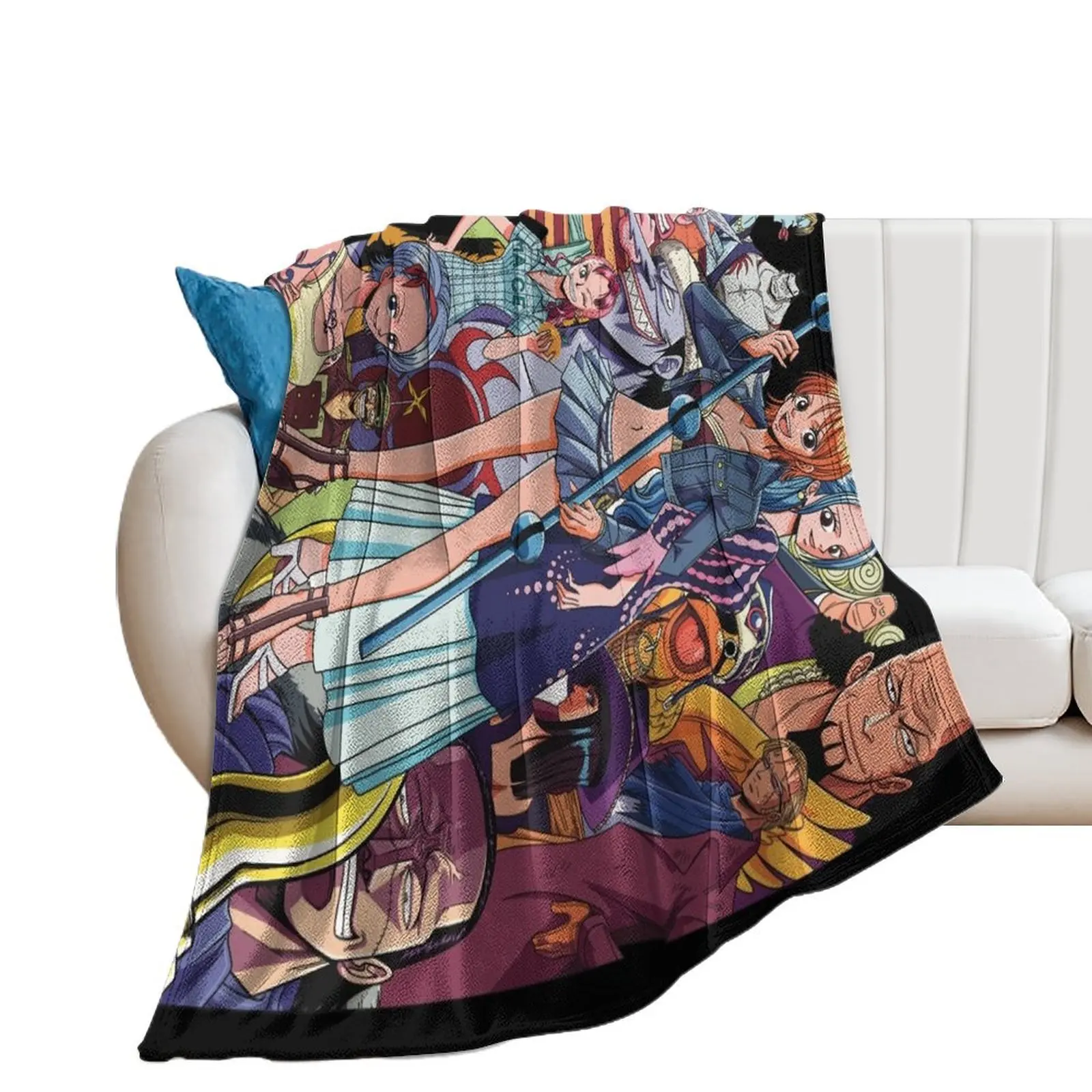 Horizontal large blanket size version. Friends and enemies Throw Blanket for winter Decorative Sofa Summer manga Blankets