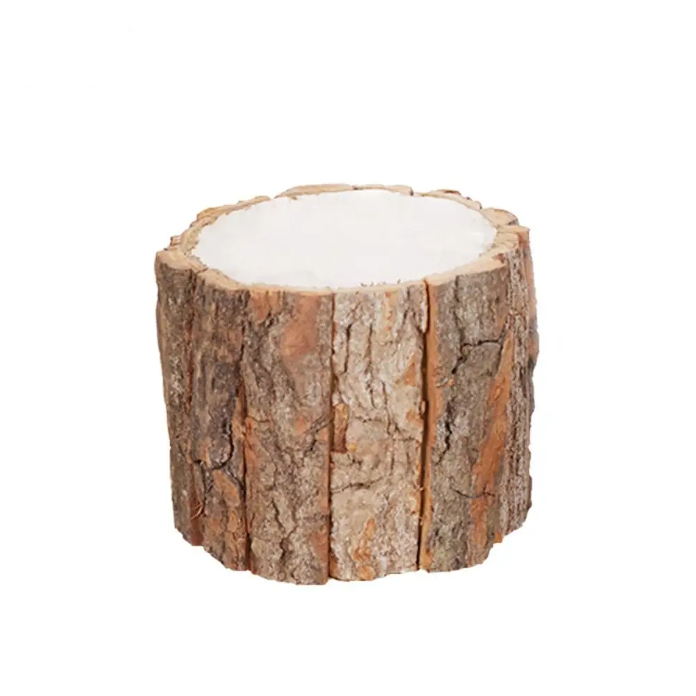 Stationery Storage Wooden Bark Pen Holder Cosmetic Holder Minimalism Desktop Organizer Multifunctional Stationery Box School