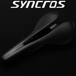 SYNCROS-Full Carbon Fiber Mountain Road Folding Seat Cushion, Bicycle Parts, Black Saddle