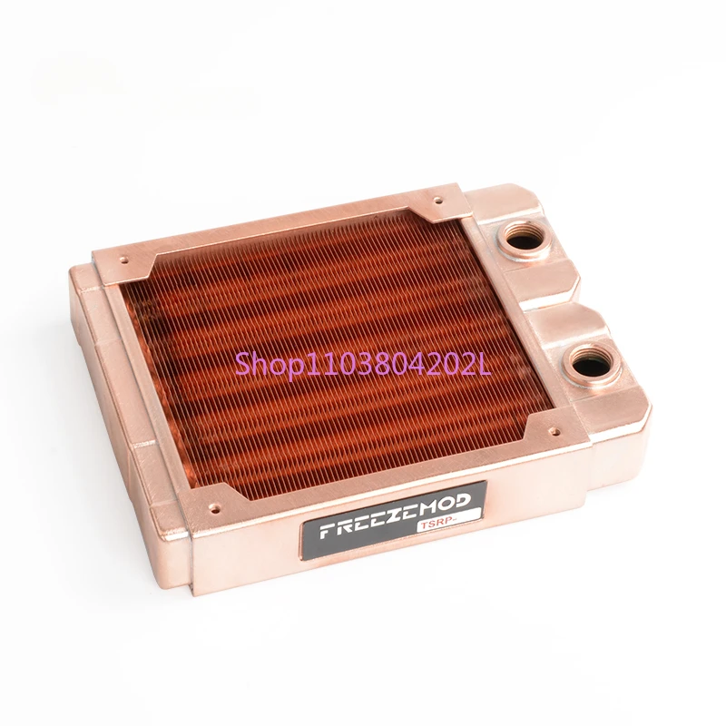 

All Red Copper Computer Water Cooling Industrial Heat Sink 7mm round Tube TSRP-ZT-120TG Thread