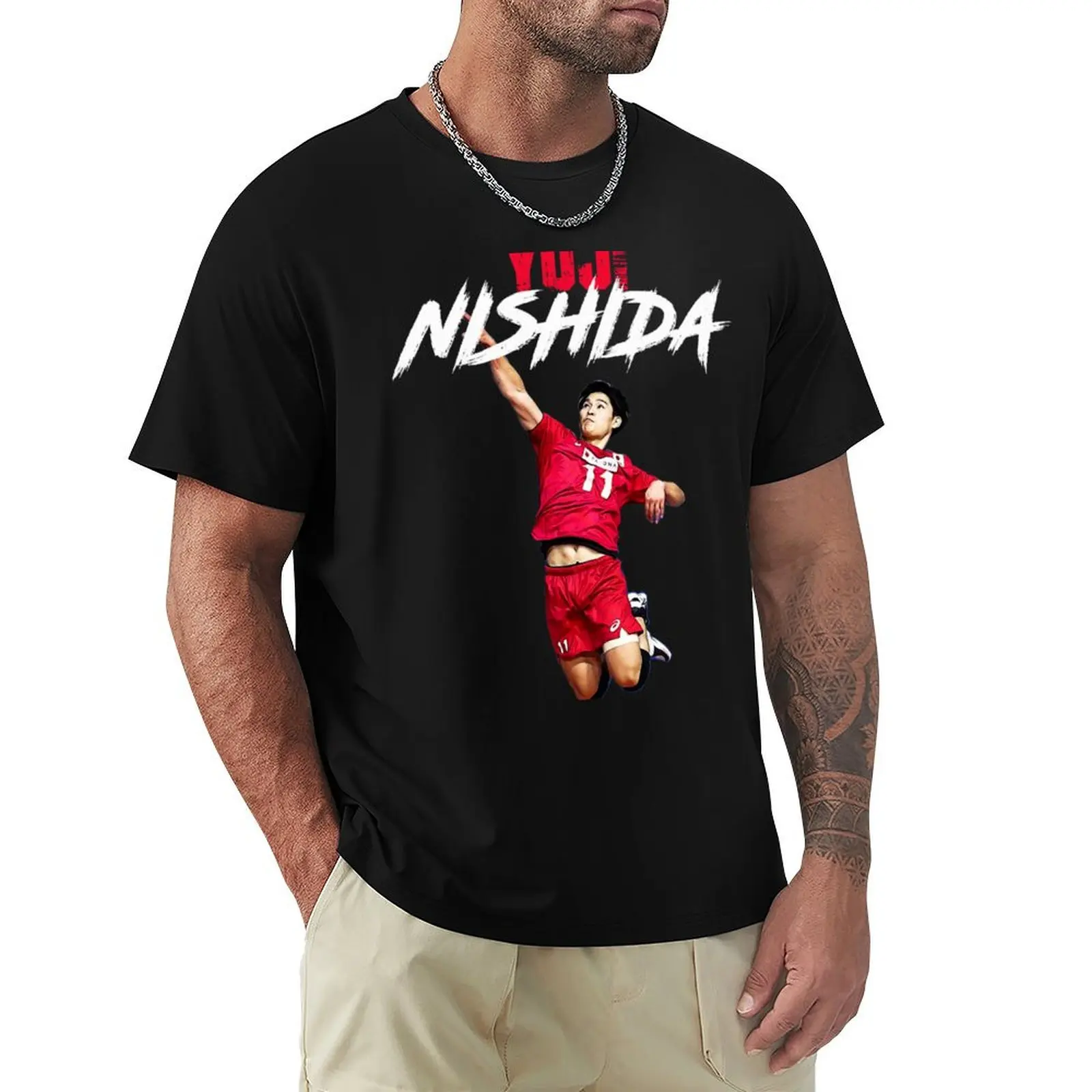 

Yuji Nishida Japan Volleyball T-Shirt Sports Basic Short Sleeve T-Shirt