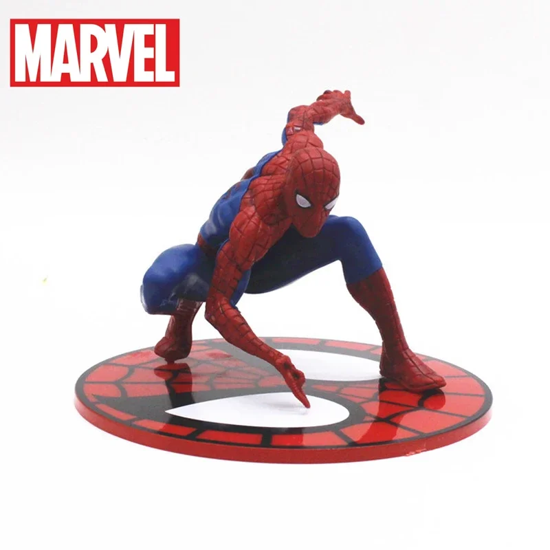 

1pcs Disney Marvel SpiderMan Anime Action Figure PVC Superhero Children's Toys Doll Ornament Model Cake Decoration Birthday Gift