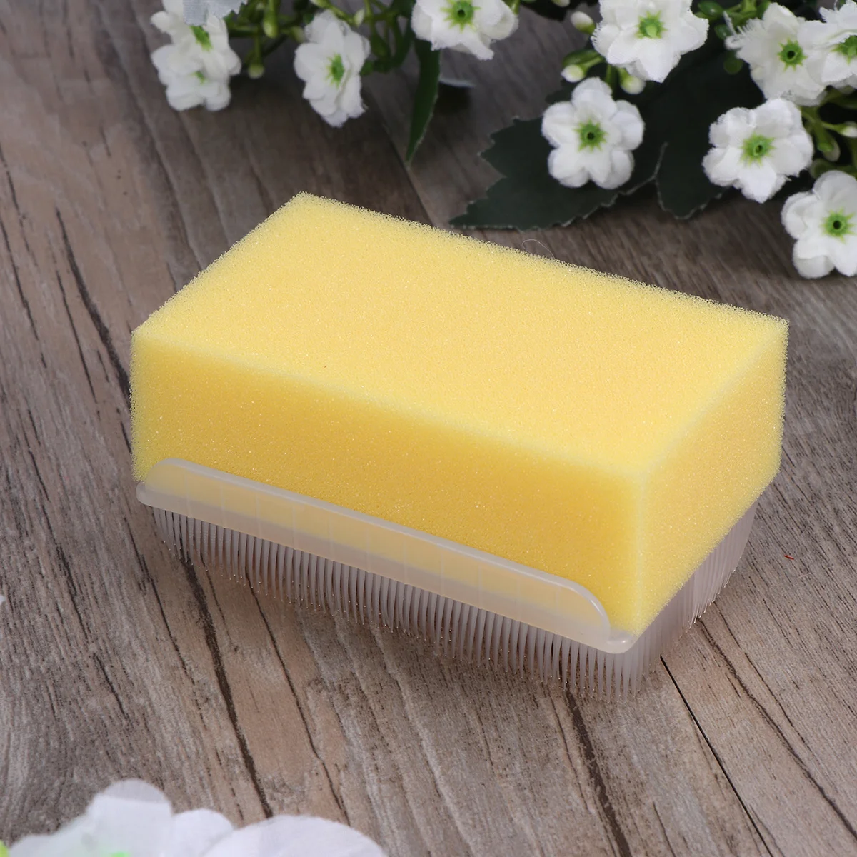 6 قطعة إسفنجة حمام حسية تعمل باللمس شعيرات ناعمة لطيفة لتنظيف شعر أصابع الوجه متعدد الألوان لحديثي الولادة #4