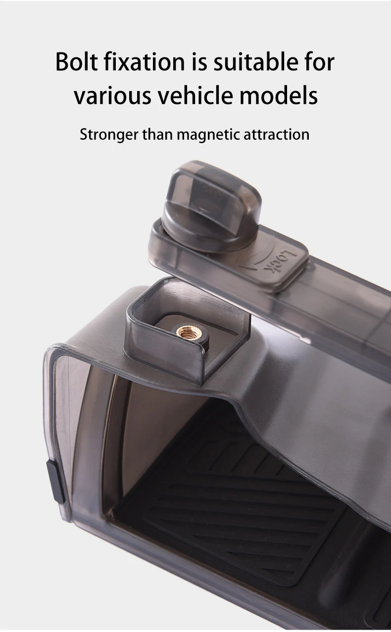 For Tesla Model 3 Y Highland Juniper 2021-2025 Hidden Screen Storage Magnetic Opening And Closing Hidden Large Space Storage Box