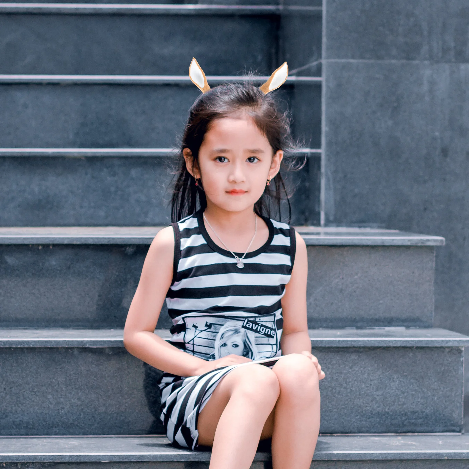 إكسسوارات عقال لطيف الحيوان آذان الغزلان واقعية القهوة الرنة للحرف اليدوية #4