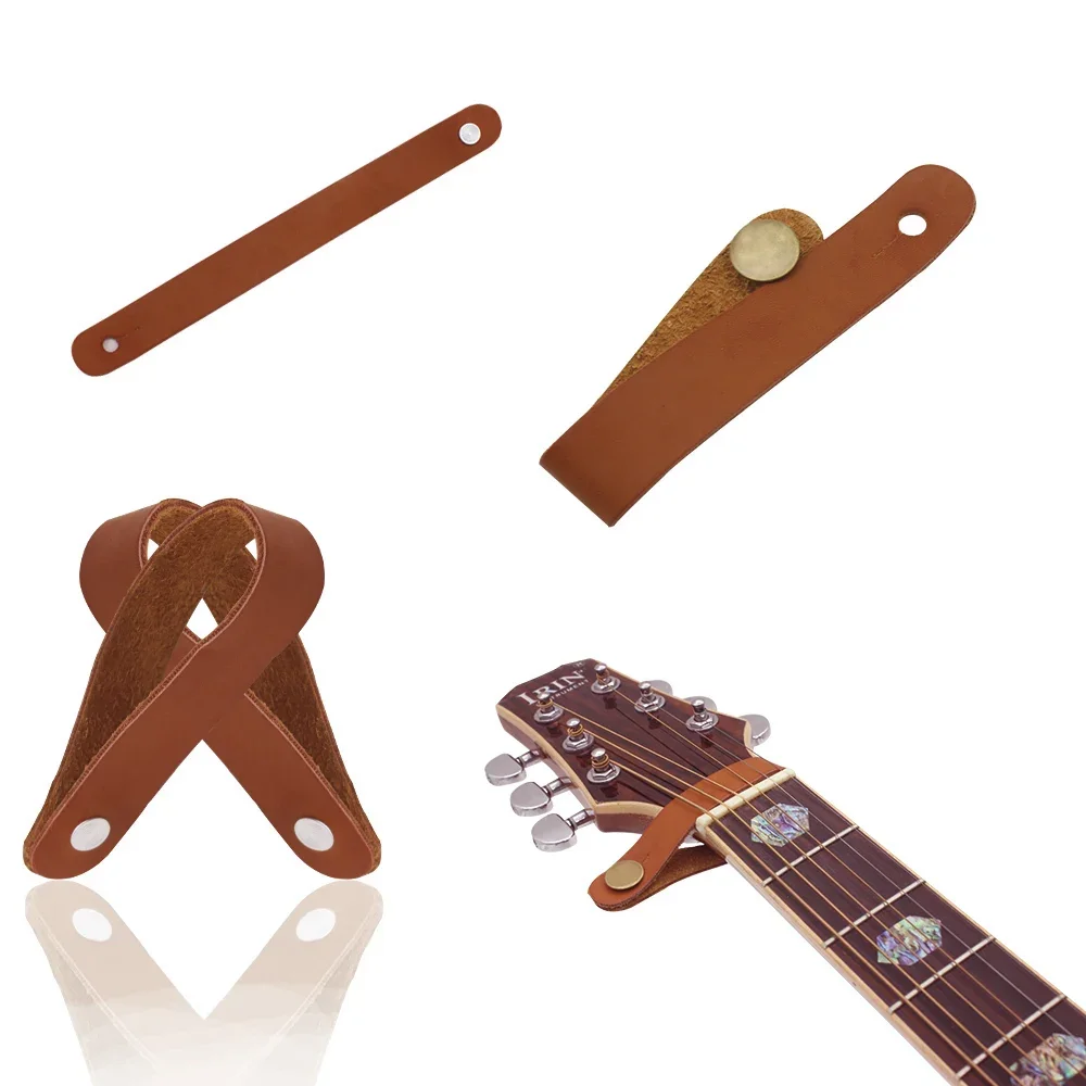 SLADE Guitar Neck Strap Belt Guitar Leather Strap Holder Button Safe Lock For Ukulele Folk Acoustic Electric Guitar Accessories