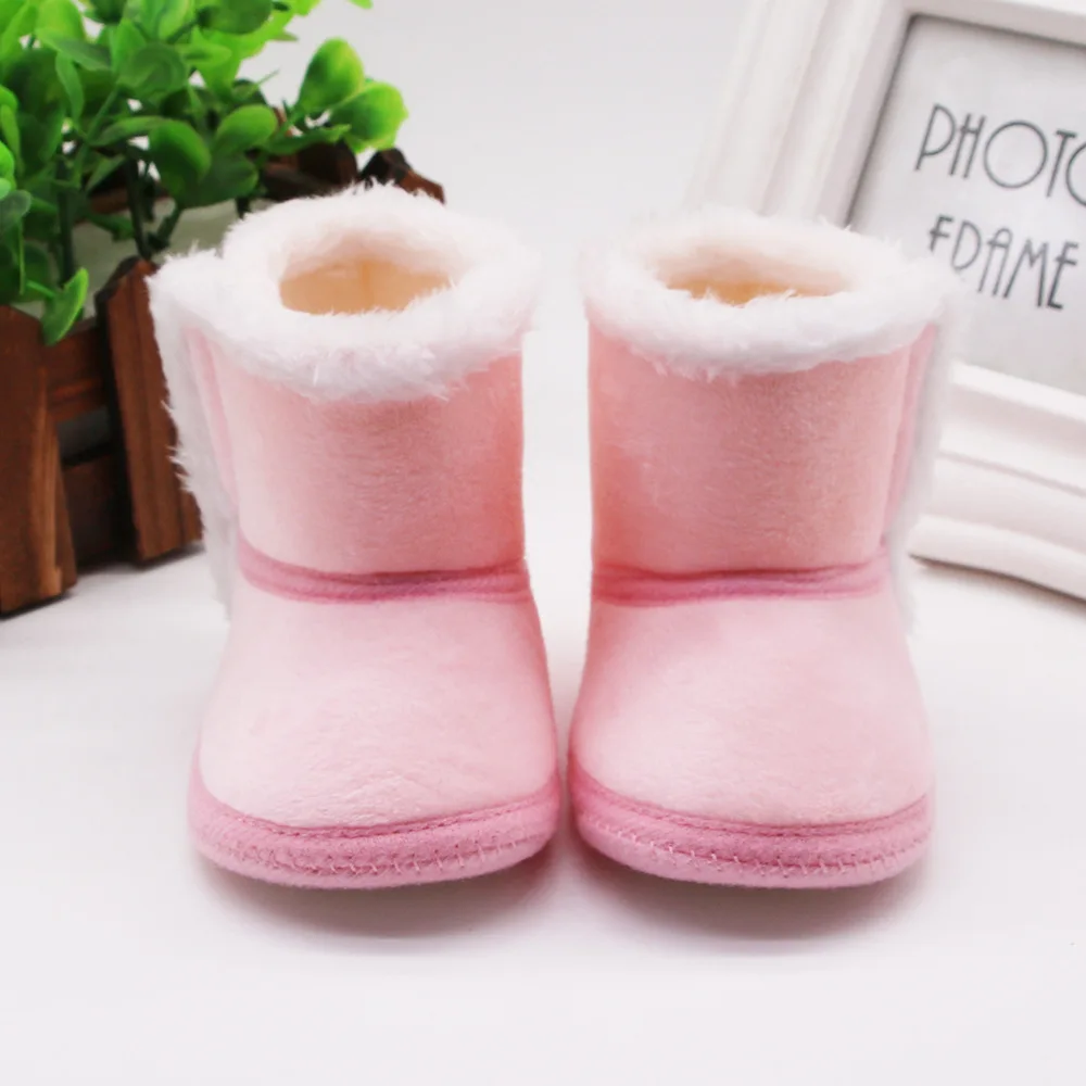 Neugeborenen Kleinkind Warme Stiefel Winter Erste Wanderer baby Mädchen Jungen Schuhe Weiche Sohle Pelz Schnee Booties Kinder Schnee Stiefel für 0-18M Bebe