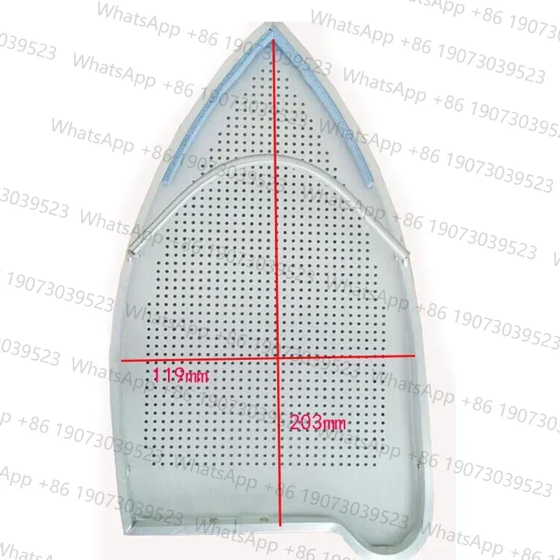 100% новые детали для электрической утюги, алюминиевый защитный чехол от ожогов, железные туфли с силиконовым гелевым краем 2128, 203X119 мм