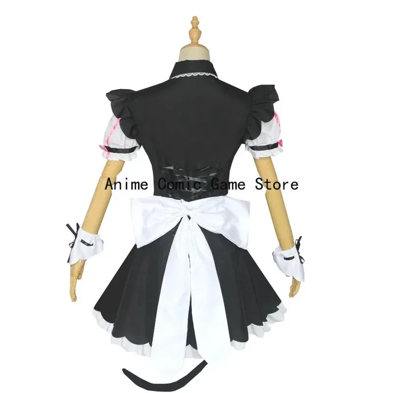 NEKOPARA Cosplay Chocola Maid Dress Costume In Stock Anime Game Chocola Vanilla Cat Neko Girl Women Outfits
