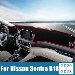 For Nissan Sentra Sylphy B18 2020 2021 2022 2023 2024 Car Dashboard Cover Avoid Light Pad Sun Shade Anti-UV Carpets Non-Slip Mat