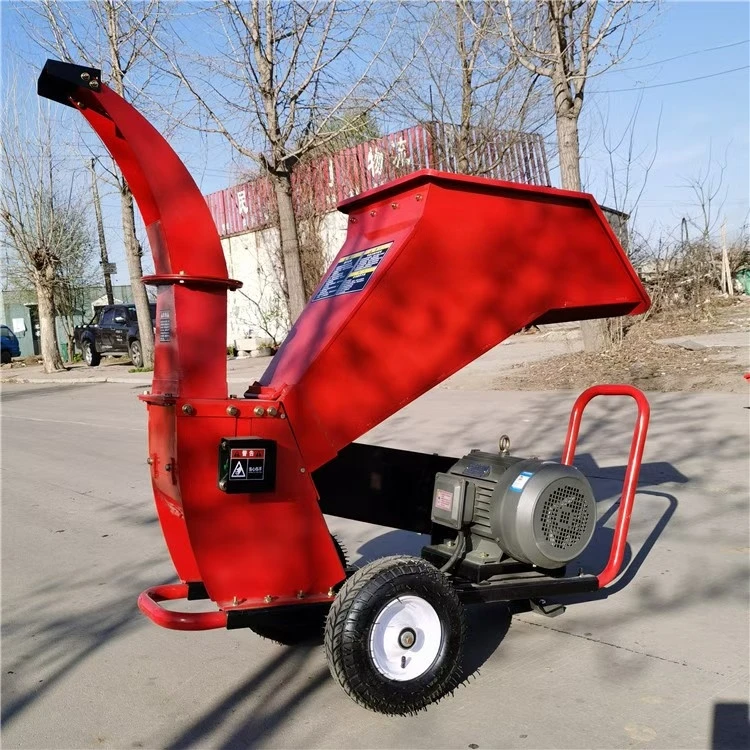 Mobile Branch Chipping and Grinding Machine Household Garden Wood Chipping Machine Farm Orchard-specific Wood Crusher Equipment - view 2
