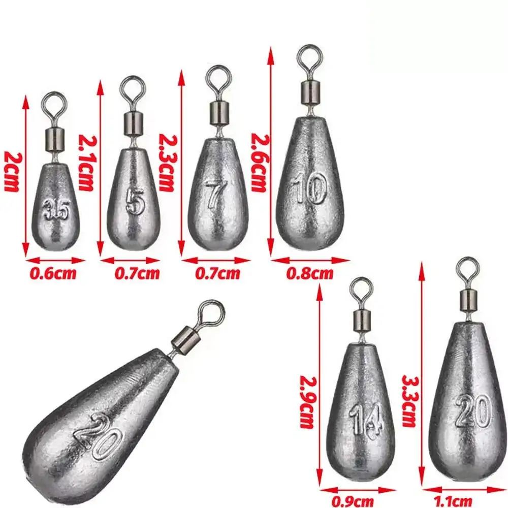 10 قطعة/الوحدة الصيد الوزن ثقالة 3.5 جرام 5 جرام 7 جرام 10 جرام 14 جرام 20 جرام أنبوب رصاصة السباكة قلادة معدنية تهزهز البحر معالجة عدة Pesca أداة #4