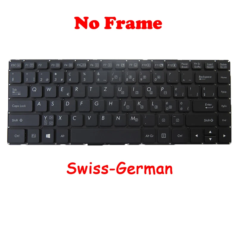 

No Backlit Keyboard For Getac V138418GS1 V00 SG-RO 531090280026 V138418DS1 531087680983 V138418CS1 531087680984 Swiss-German SG