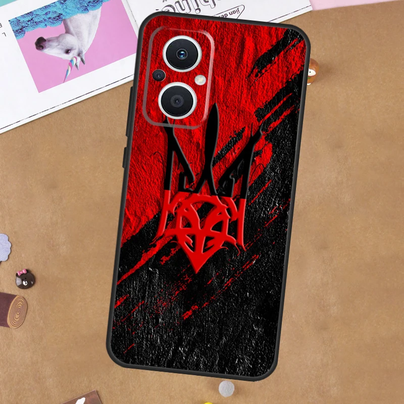 Custodia bandiera Ucraina per OPPO Reno 14 13 12 11 10 Pro 14F 13F 12F 11F 8T 8 Lite OPPO Trova X8 X6 X5 Pro Cover