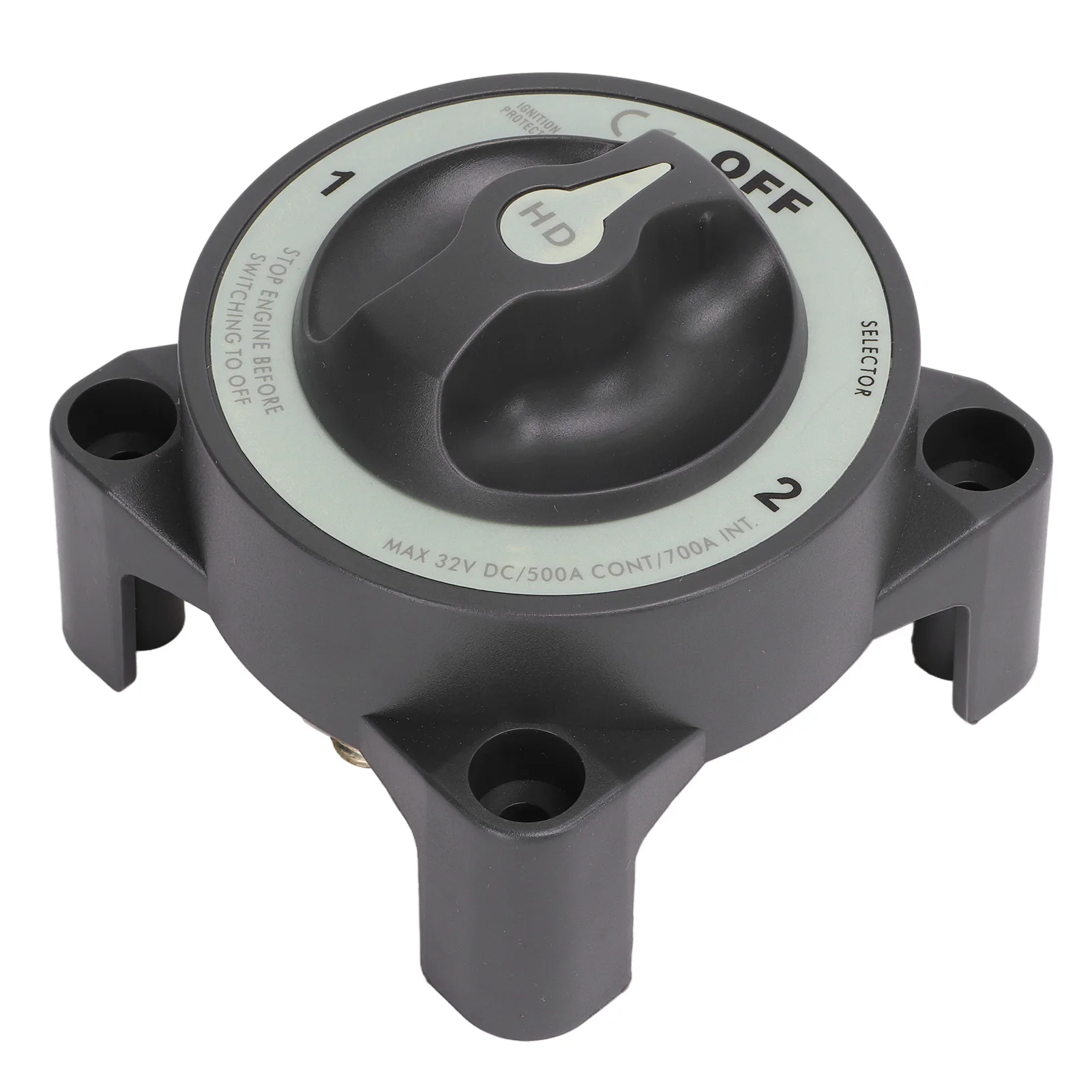 500A 3 Position Battery Disconnect Switch Power Cut Master Switch IP66 Waterproof Ignition Protection for RV Boat