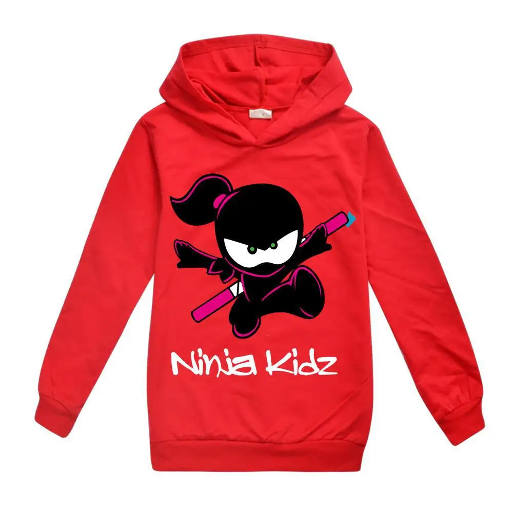 11 لون النينجا كيدز ملابس الاطفال الفتيان الفتيات القطن رقيقة البلوز أنيمي لعبة البلوز المراهقين هوديس للأطفال الملابس #3