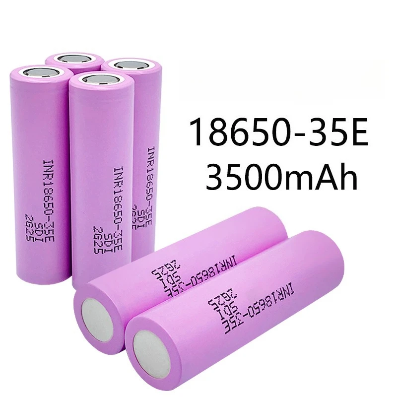 

INR18650-35E 3500 мАч 10 А литиевая аккумуляторная батарея, литий-ионный элемент с высоким стоком для электроинструментов, пылесоса