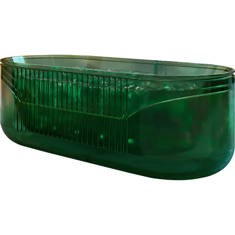 منفصلة شفافة عائلة جاكوزي فقاعة المشاهير على الإنترنت حمام مخطط عموديًا #1