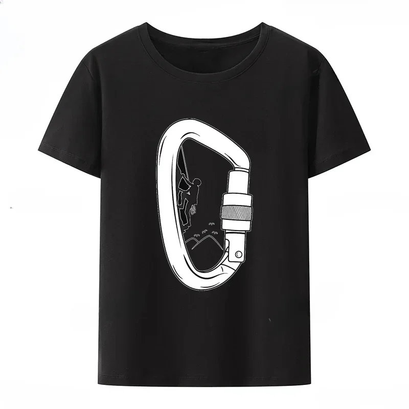 2024 Cool Pattern Style Tshirt Rock Climbing Club LOGO T-shirt O-neck Man Loose Camiseta Hombre Tees Roupas Masculinas Tees