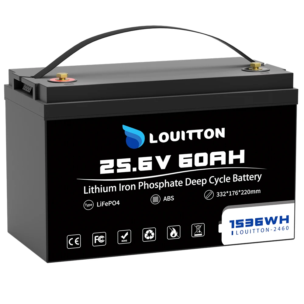 24V 100Ah Lifepo4 Battery Pack Rechargeable Solar Battery 24V 60AH With BMS For RV Boat Motor Outdoor Inverter