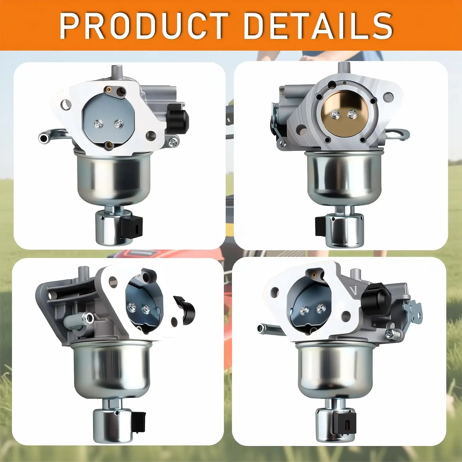 16-853-19S Carburetor Compatible with for Kohler KT725 KT745 7000 Series Engines Air Filter, Fuel Pump, Oil Filter  32-853-67-S