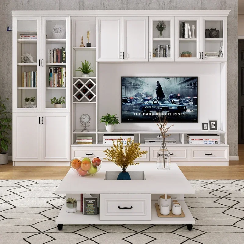 Nordic Tv Cabinet for Living Room Space Saving High Quality Scratch Resistant Stable Structure Non-Slip Feet Easy Assembly