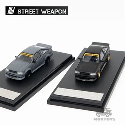 STREET W64PON SW 1:64 RWB AE86 Matte Black / Cement Gray Diecast Model Car