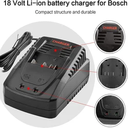 1.6A 3A ładowarka do Bosch 14.4V 18V akumulator litowo-jonowy szybko ładowarka zasilająca Al1860CV Al1814CV Al1820CV zamiennik