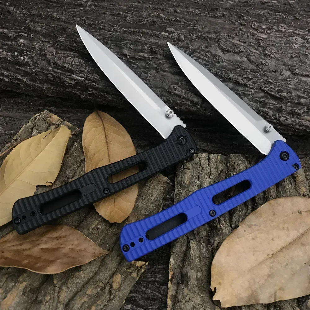 417 Fact Manual Open Folding Knives 9Cr13MOV Blade Nylon Glass Fiber Handle Outdoor Tactical Knife EDC Hunting Pocket Knife Tool