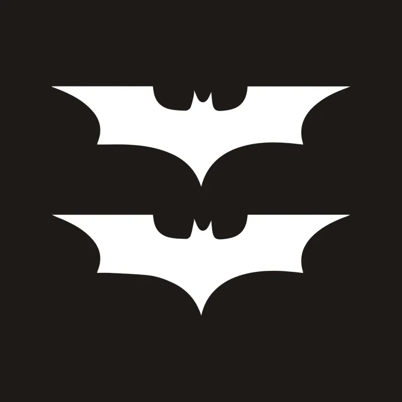 2 X Car Sticker Funny Fashion Bat Superhero Automobiles Motorcycles Exterior Accessories Reflective Vinyl Decals,10cm*3cm