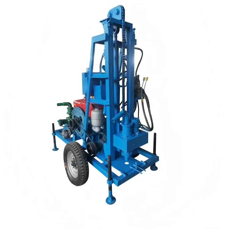 

Small 100m Water Well Drilling Rig Hydraulic Mud Pump for Farm Construction and Core Sampling 220v Motor