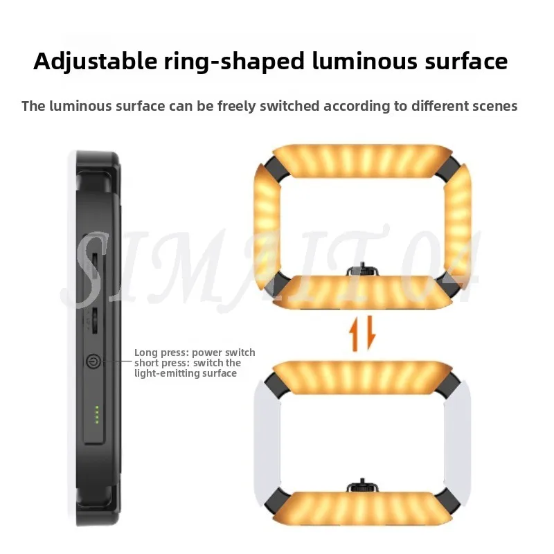 Handheld Ring Filling Light Multi-camera Photography, Beauty Photography, Video Shooting, Live Broadcast, Lighting