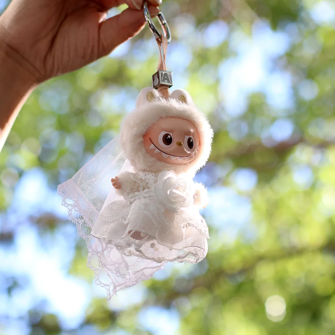 

10cm Mini Labubu 4.0 Doll Clothes Dress Wedding Gown Swimsuit Bathrobe Suspender Pants Outfit for Mini Labubu