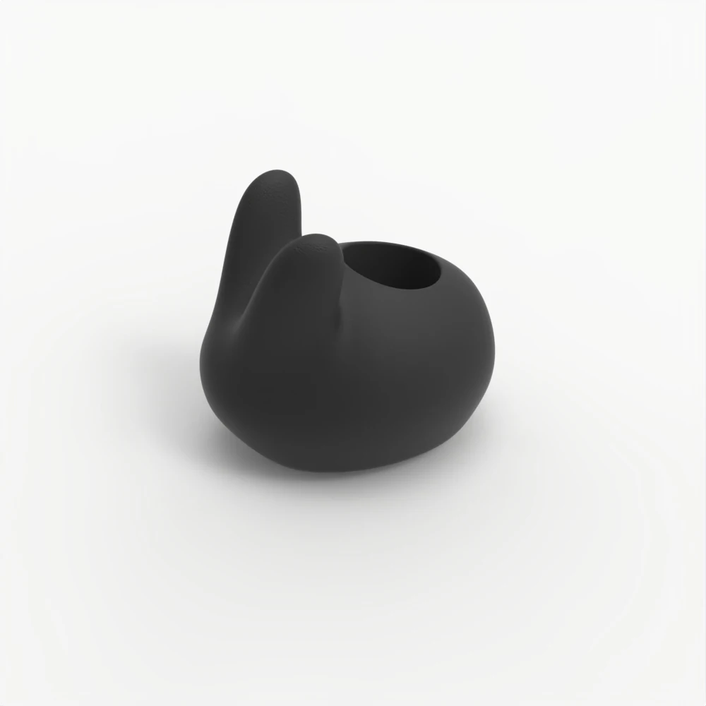 Portaspazzolino in cemento inserito stampo in Silicone simpatico animale coniglio design forniture per il bagno stampo per inserto penna per ufficio